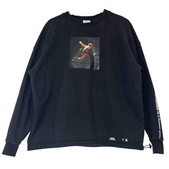 ZARA  Men’s Medium Long Sleeve Sweatshirt 2001 A SPACE ODYSSEY/ HUMAN ERROR - Picture 1 of 12